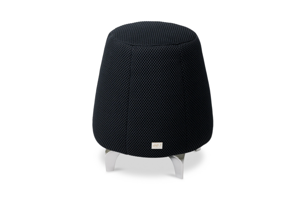 Tabouret ergonomique en résille épaisse - Noir