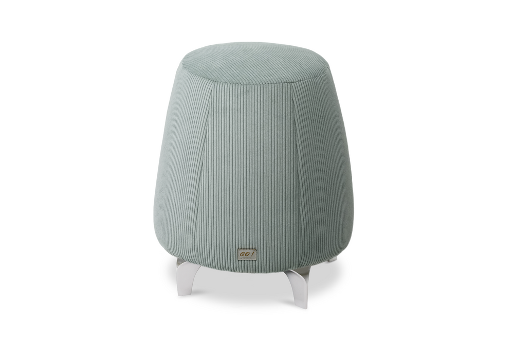 Tabouret ergonomique en velours - Vert d'eau