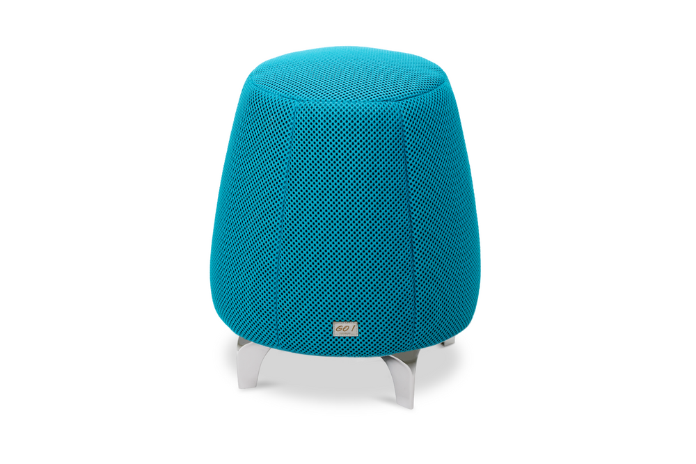 Tabouret ergonomique en résille épaisse - Turquoise