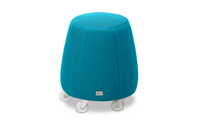 Tabouret ergonomique en résille épaisse - Turquoise