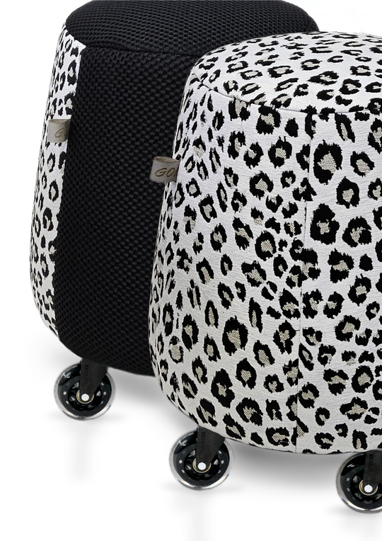 Tabouret ergonomique - Résille noire / Jaguar