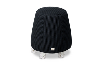 Tabouret ergonomique en résille épaisse - Noir