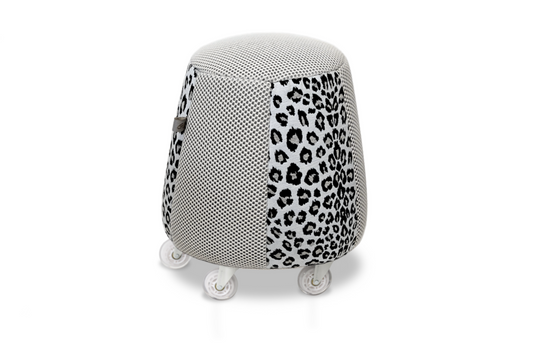 Tabouret ergonomique - Résille blanche / Jaguar
