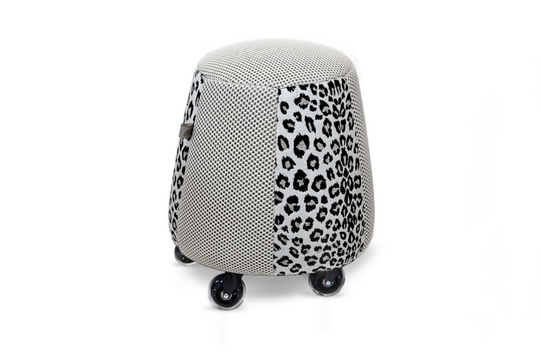 Tabouret ergonomique - Résille blanche / Jaguar