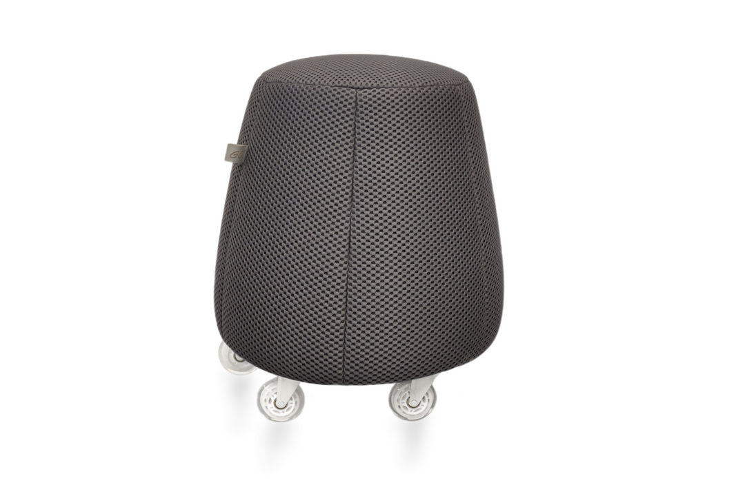 Tabouret ergonomique en résille épaisse - Anthracite