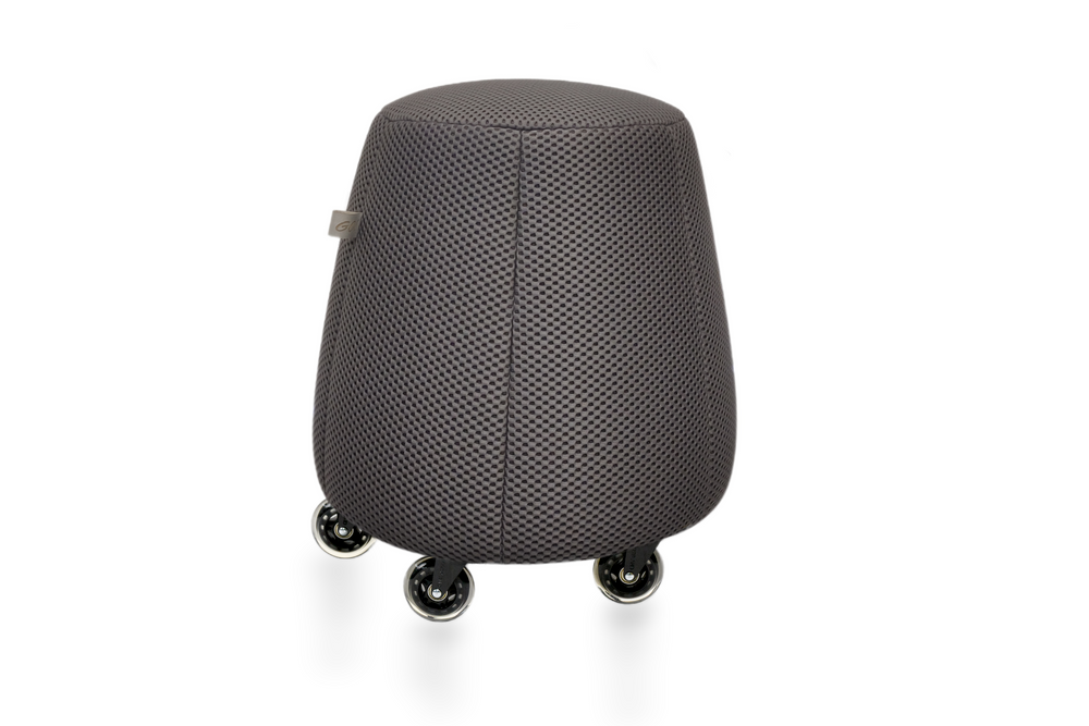 Tabouret ergonomique en résille épaisse - Anthracite