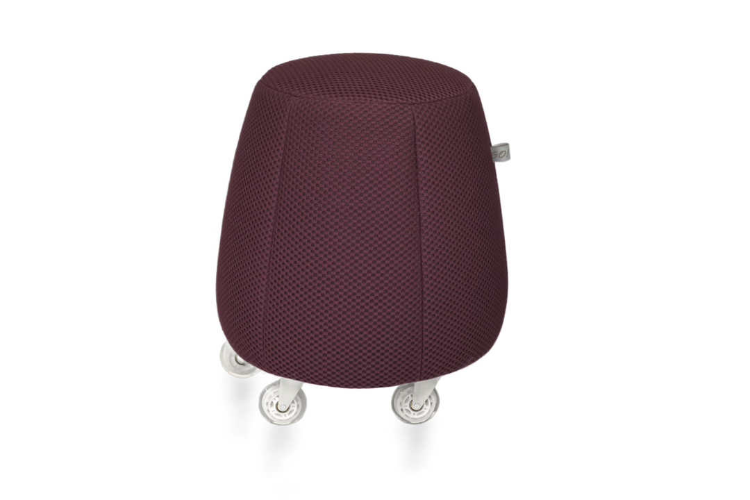 Tabouret ergonomique en résille épaisse - Bordeaux