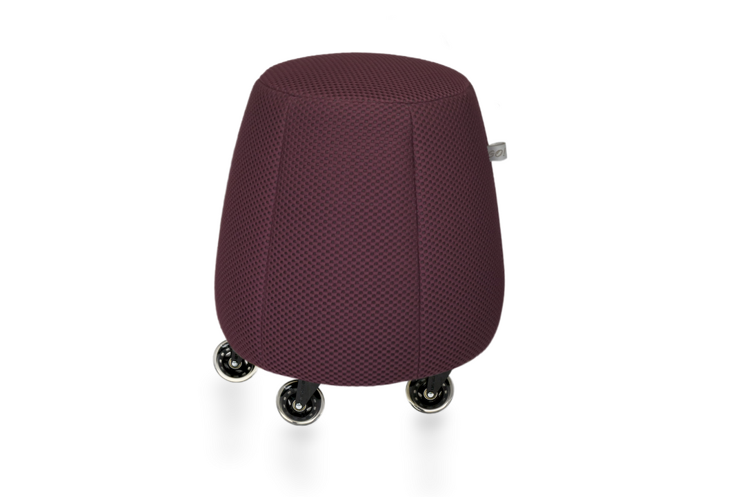 Tabouret ergonomique en résille épaisse - Bordeaux